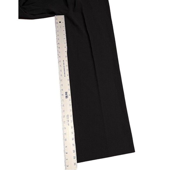 Alice Olivia Cara Jumpsuit 0 Black Cutout Crepe Pleated Sleeveless Wide Leg Fall - Picture 12 of 16